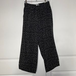 & Other Stories Paris Atelier Cropped Starry Sky Print Culottes Pants Size US 4